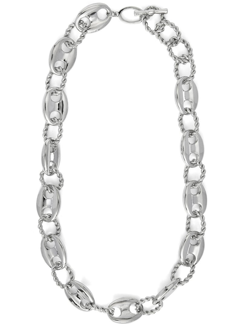 Collier Luxenter finition rhodium - Laroth Argent - Kiabi