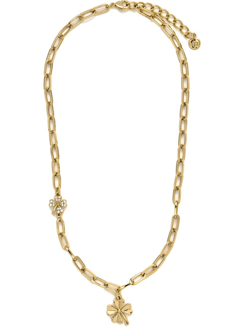 Collier Luxenter Fleur finie en or Doré/or - Kiabi