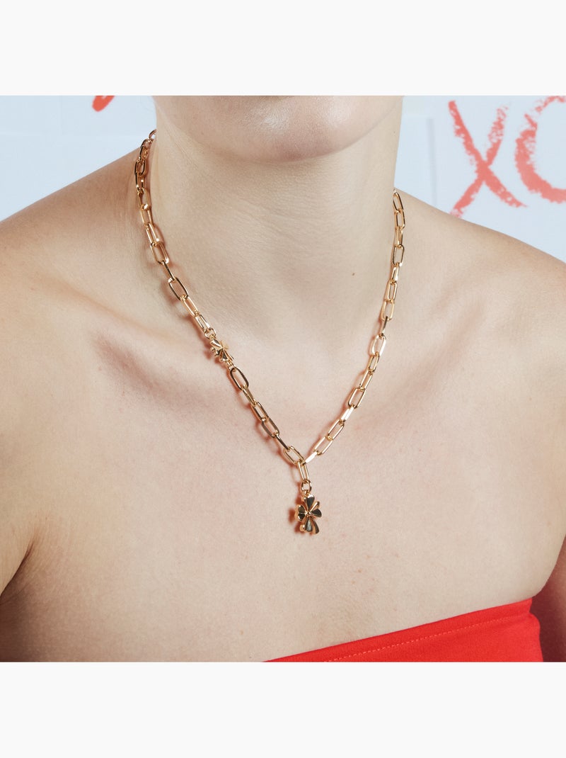 Collier Luxenter Fleur finie en or Doré/or - Kiabi