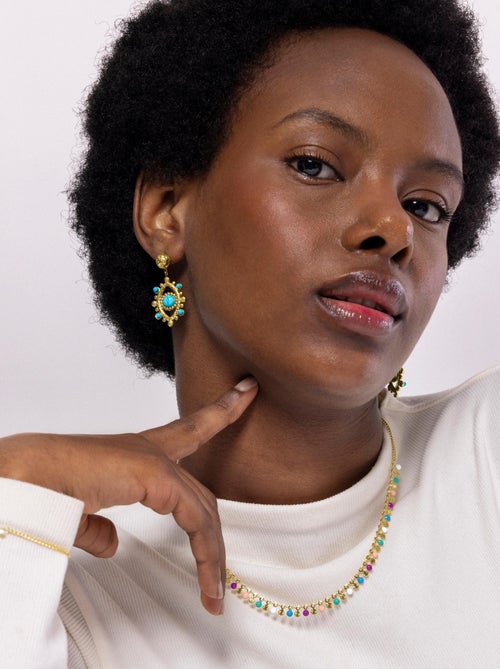 Collier Luxenter Haraim et plaqué or 18k - Kiabi