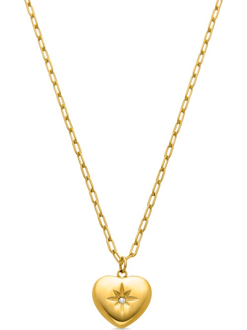 Collier Luxenter Ikpo finition or jaune 18k - Kiabi Collier Luxenter Ikpo finition or jaune 18k - Kiabi