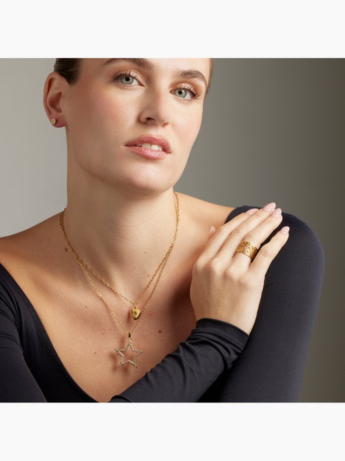 Collier Luxenter Ikpo finition or jaune 18k - Kiabi Collier Luxenter Ikpo finition or jaune 18k - Kiabi