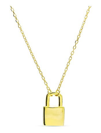 Collier Luxenter imlor en argent 925 avec finition plaquée or jaune 18 carats