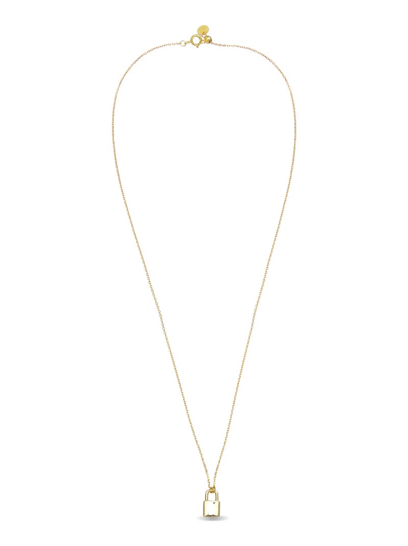 Collier Luxenter imlor en argent 925 avec finition plaquée or jaune 18 carats Doré/or - Kiabi