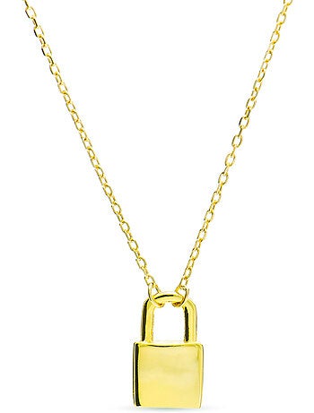 Collier Luxenter imlor en argent 925 avec finition plaquée or jaune 18k