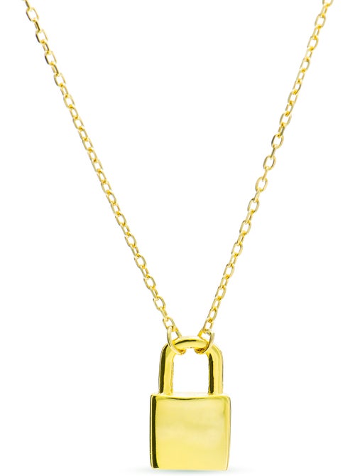 Collier Luxenter imlor en argent 925 avec finition plaquée or jaune 18k - Kiabi Collier Luxenter imlor en argent 925 avec finition plaquée or jaune 18k - Kiabi