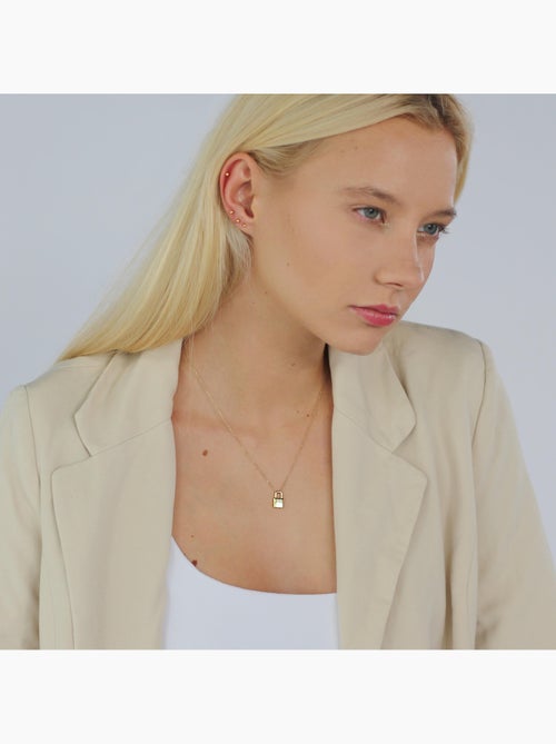 Collier Luxenter imlor en argent 925 avec finition plaquée or jaune 18k - Kiabi Collier Luxenter imlor en argent 925 avec finition plaquée or jaune 18k - Kiabi