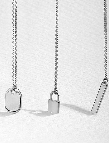 Collier Luxenter imlor en argent 925 avec finition rhodiée