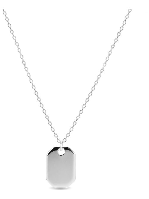 Collier Luxenter imlor en argent 925 avec finition rhodiée - Kiabi