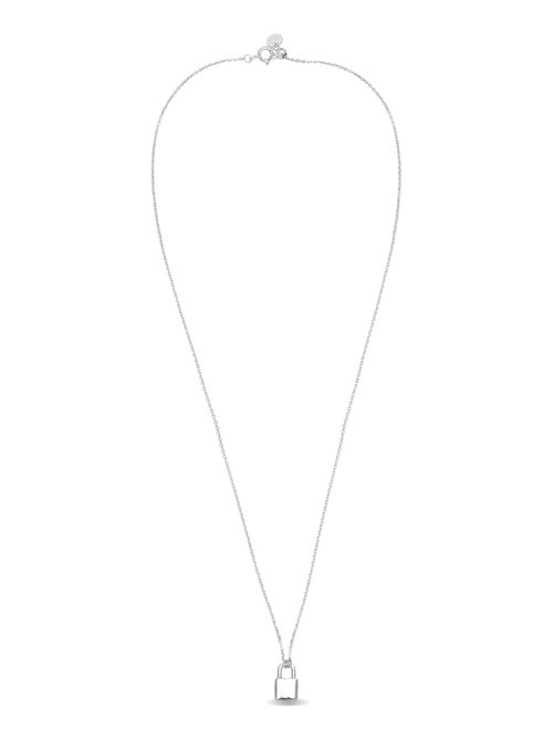 Collier Luxenter imlor en argent 925 avec finition rhodiée - Kiabi