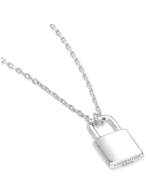 Collier Luxenter imlor en argent 925 avec finition rhodiée - Kiabi