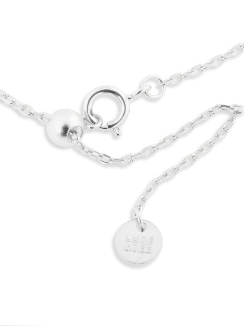 Collier Luxenter imlor en argent 925 avec finition rhodiée - Kiabi