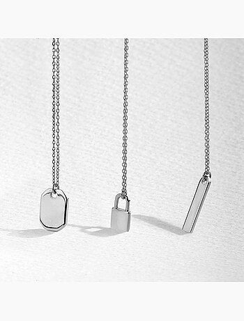 Collier Luxenter imlor en argent 925 avec finition rhodiée