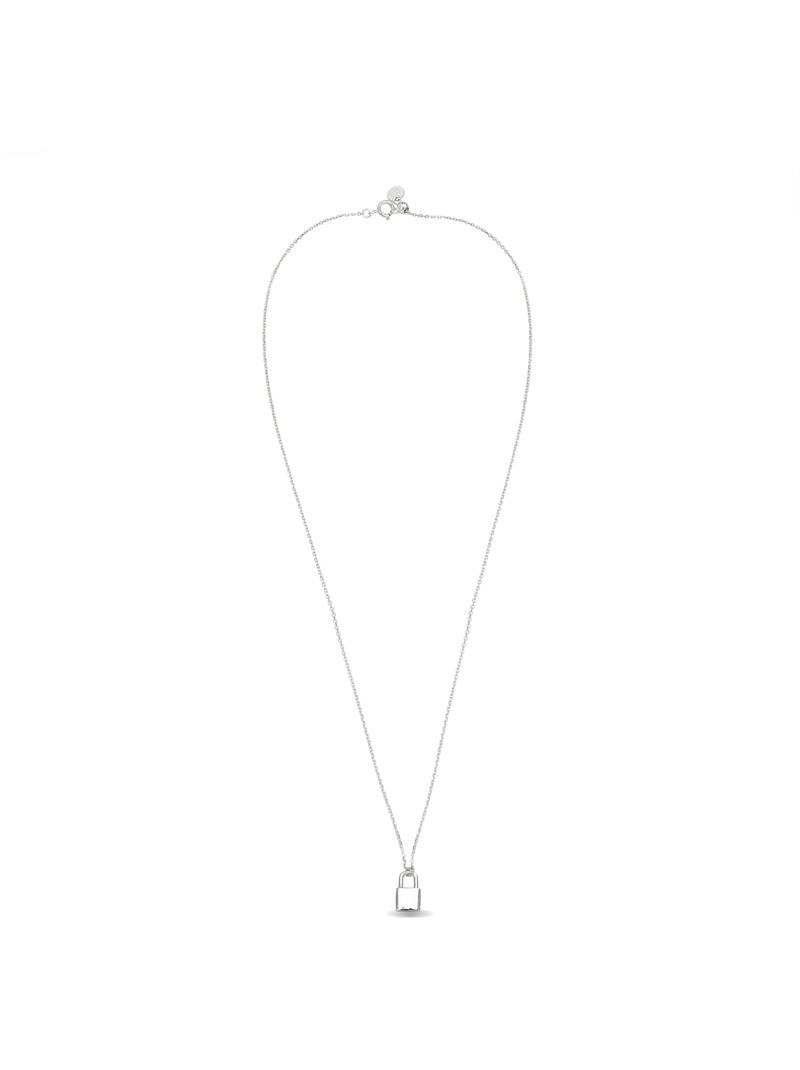 Collier Luxenter imlor en argent 925 avec finition rhodiée Argent - Kiabi