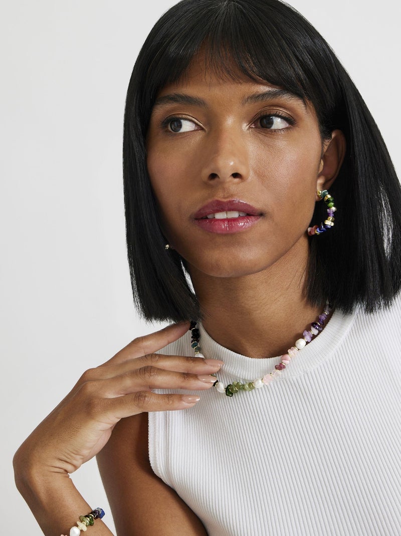 Collier Luxenter Kasyo finition or 18k Multicolore - Kiabi