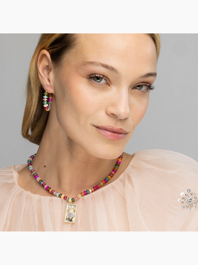 Collier Luxenter Laha en argent 925 Multicolore - Kiabi