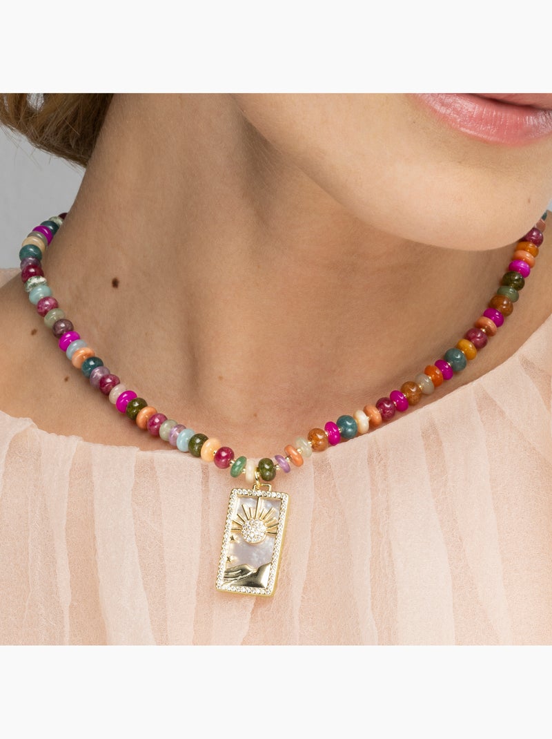 Collier Luxenter Laha en argent 925 Multicolore - Kiabi