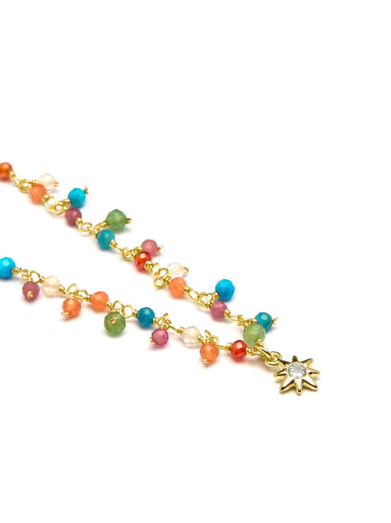 Collier Luxenter Lision finition or 18k Multicolore - Kiabi