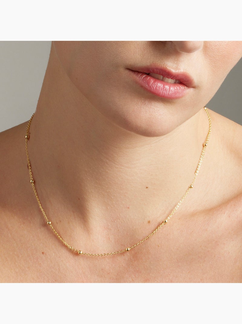 Collier Luxenter Liydat fini en or Doré - Kiabi