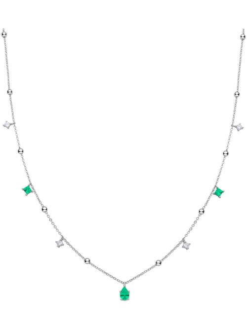 Collier Luxenter Luxenter Araum finition plaquée rhodium - Kiabi