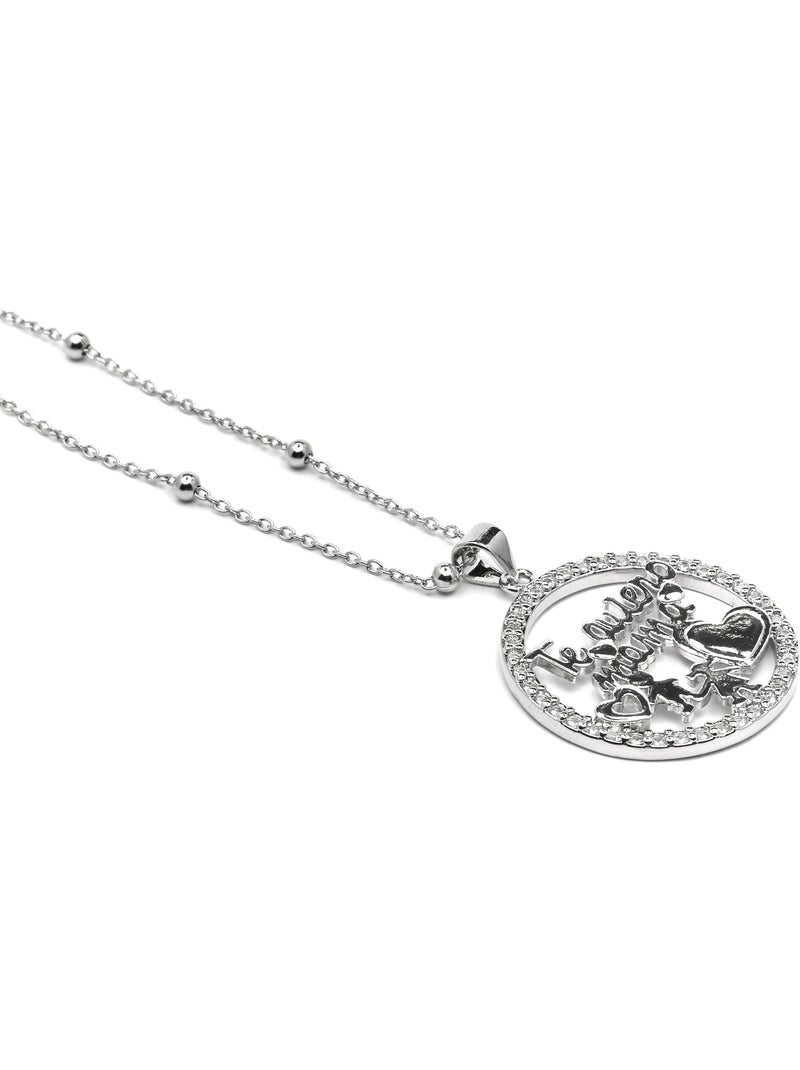 Collier Luxenter Mama en argent 925 Blanc - Kiabi