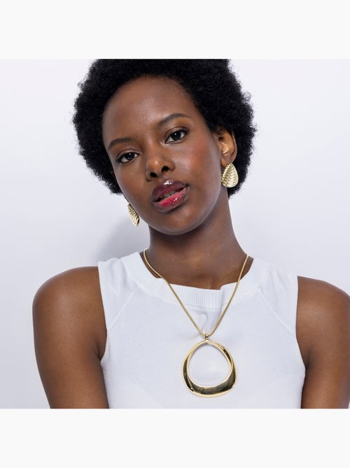 Collier Luxenter Mei et plaqué or 18k - Kiabi Collier Luxenter Mei et plaqué or 18k - Kiabi