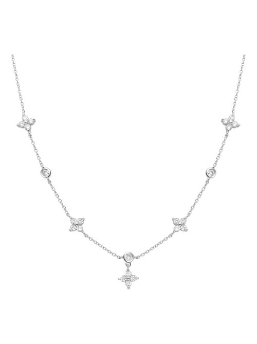 Collier Luxenter Nainne finition rhodium - Kiabi