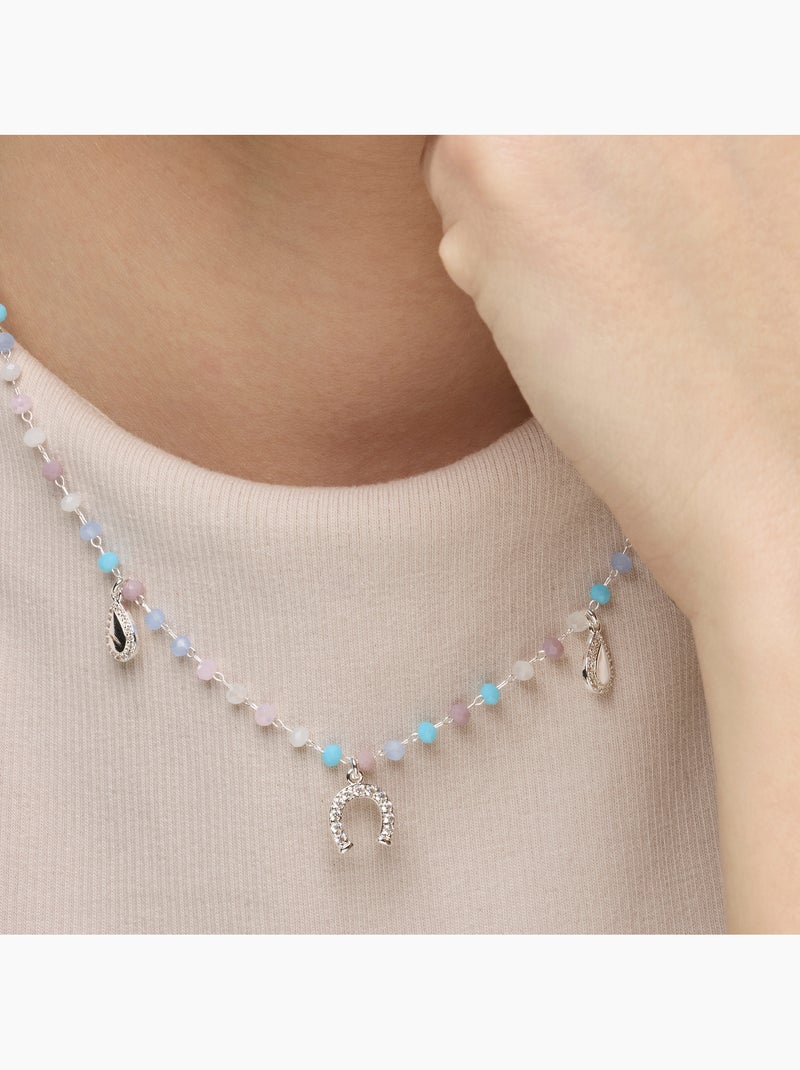 Collier Luxenter Neusne en argent 925 Bleu - Kiabi