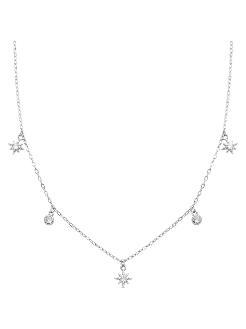 Collier Luxenter Olzal finition rhodiée Argent - Kiabi