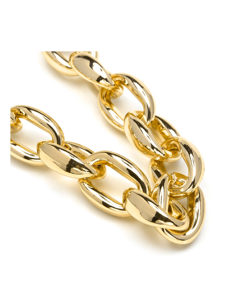 Collier Luxenter plaqué or jaune 18 carats - Aula Doré - Kiabi