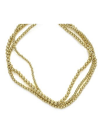 Collier Luxenter plaqué or jaune 18 carats - Bielzu