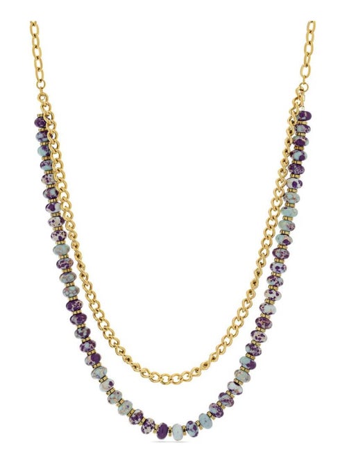 Collier Luxenter plaqué or jaune 18 carats - Hidao - Kiabi