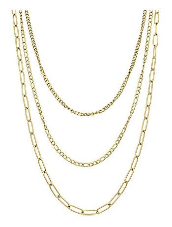 Collier Luxenter plaqué or jaune 18 carats - Korvia