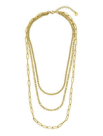 Collier Luxenter plaqué or jaune 18 carats - Korvia