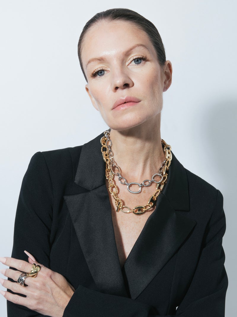 Collier Luxenter plaqué or jaune 18 carats - Laroth Doré - Kiabi