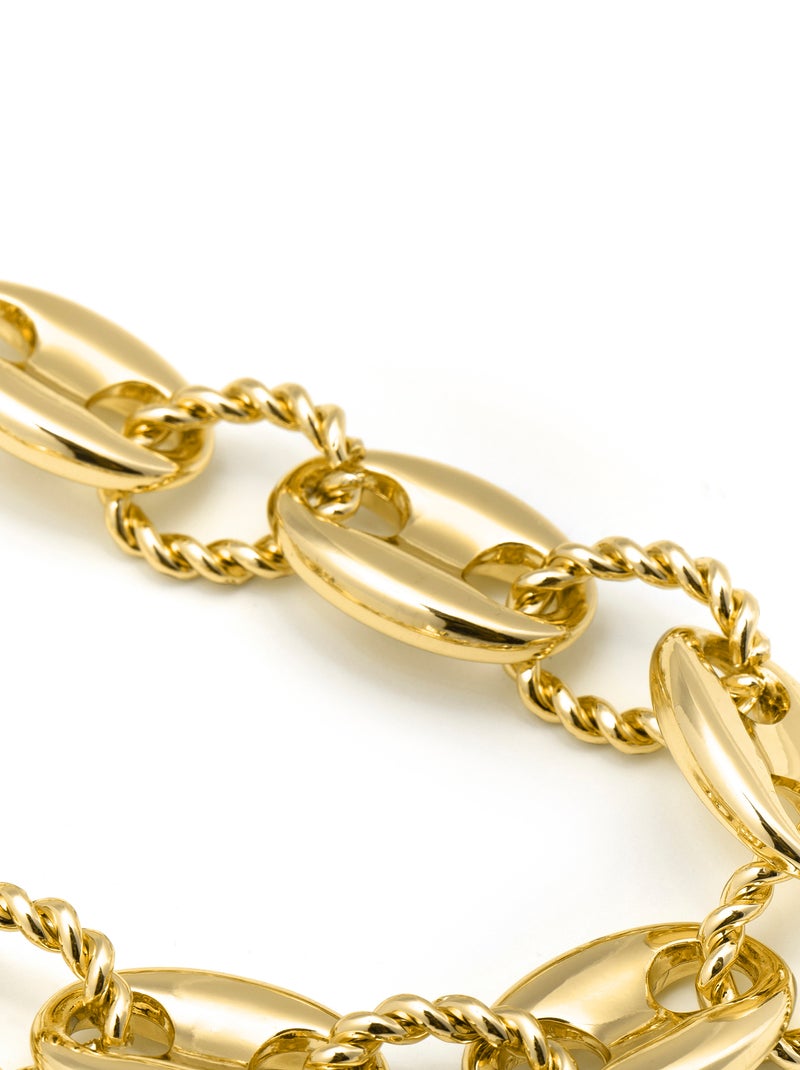 Collier Luxenter plaqué or jaune 18 carats - Laroth Doré - Kiabi