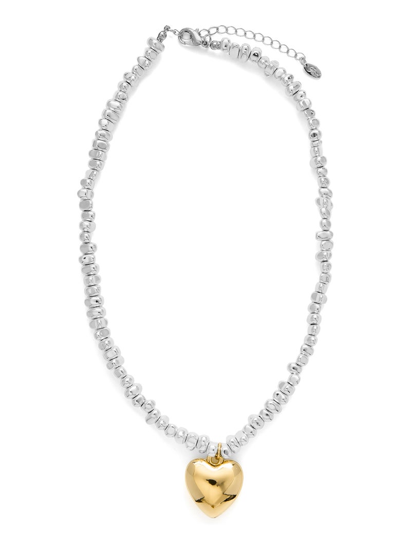 Collier Luxenter plaqué or jaune 18 carats - Norku Doré - Kiabi