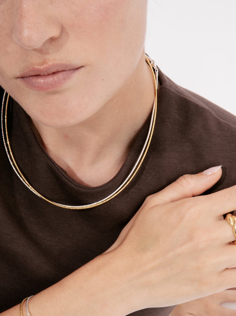 Collier Luxenter plaqué or jaune 18 carats - Nui Doré - Kiabi