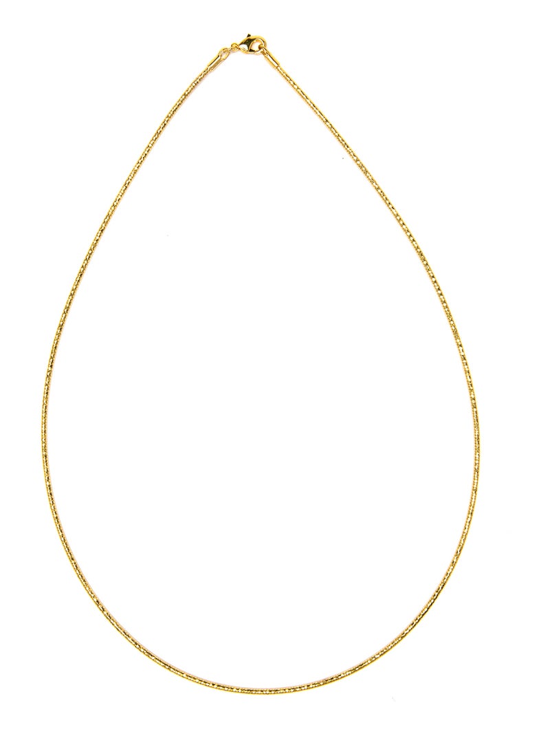 Collier Luxenter plaqué or jaune 18 carats - Nui Doré - Kiabi