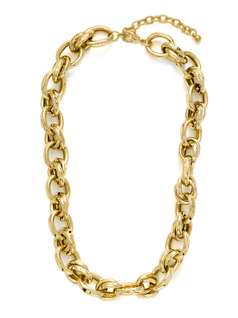 Collier Luxenter plaqué or jaune 18 carats - Rimsau Doré - Kiabi