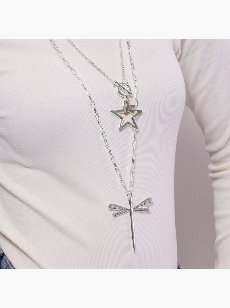Collier Luxenter rhodié - Makdo Argent - Kiabi
