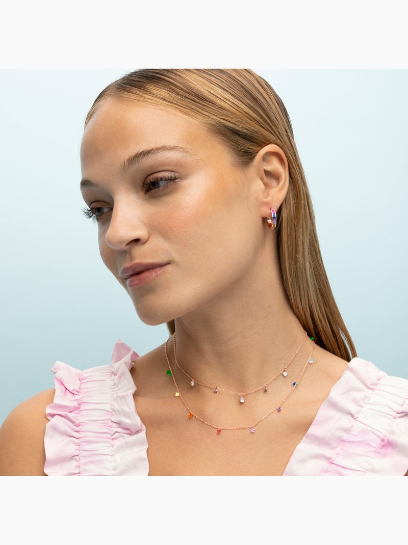 Collier Luxenter Rolcon en argent 925 Multicolore - Kiabi