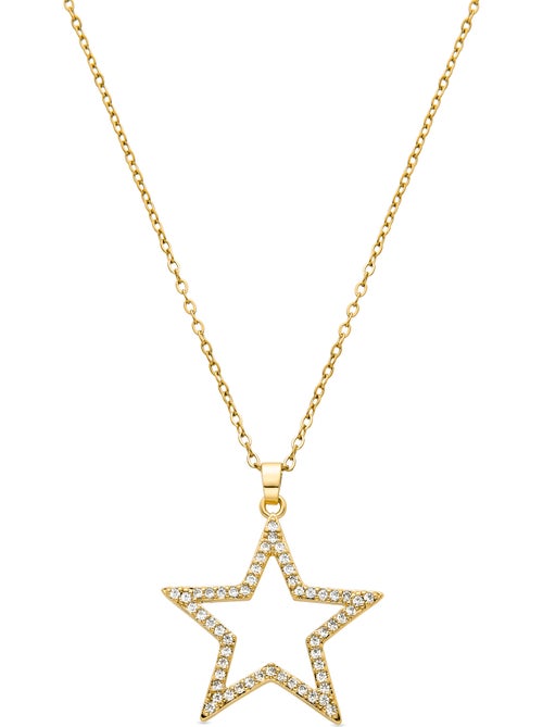 Collier Luxenter Sanem finition or jaune 18k - Kiabi Collier Luxenter Sanem finition or jaune 18k - Kiabi