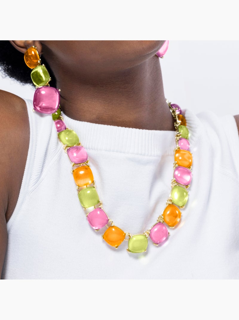 Collier Luxenter Tosab et plaqué or 18k Multicolore - Kiabi