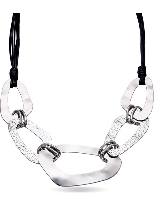 Collier Luxenter Utbe rhodié - Kiabi Collier Luxenter Utbe rhodié - Kiabi