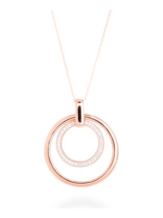 Collier Luxenter uuka en argent 925 et zircon brillant avec finition rhodiée
