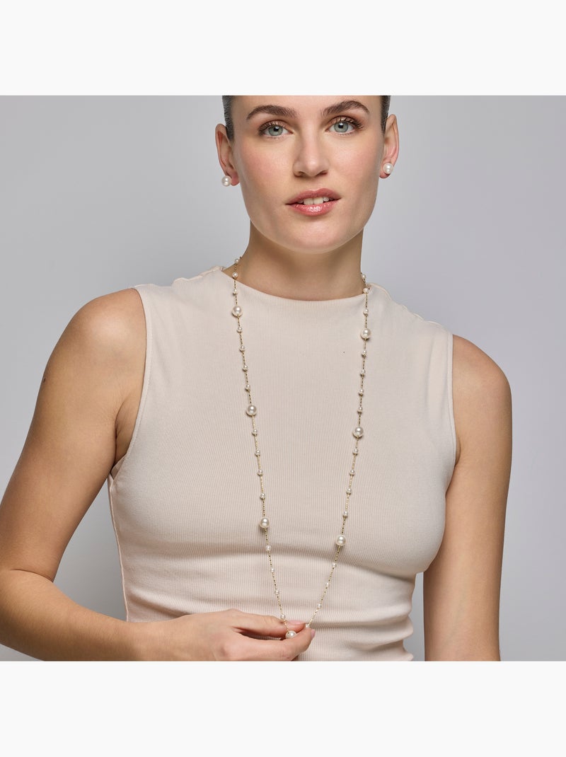 Collier Luxenter Xyaz et plaqué or 18k Blanc - Kiabi