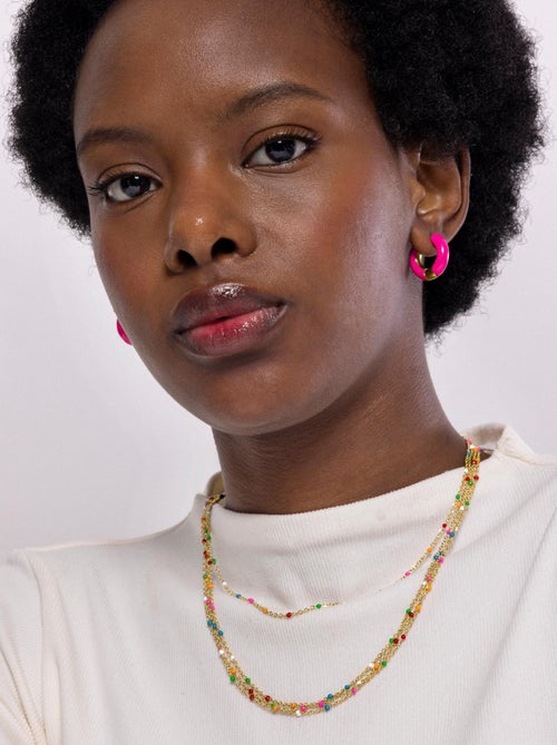 Collier Luxenter Yao et plaqué or 18k - Kiabi