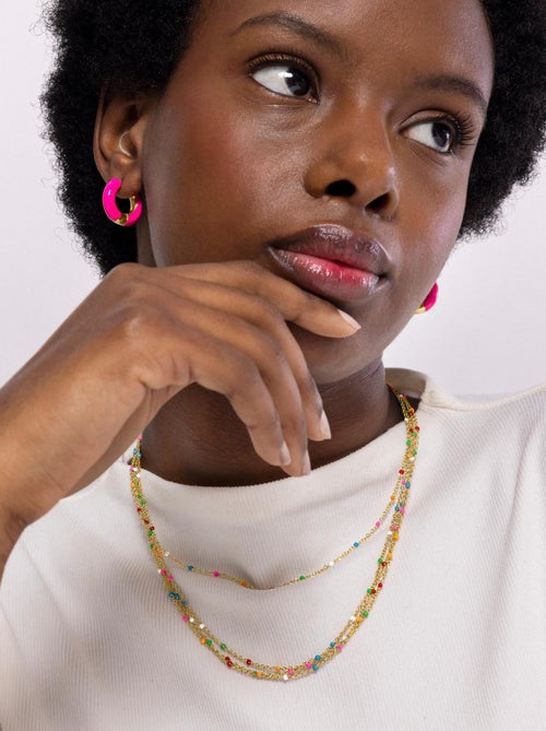 Collier Luxenter Yao et plaqué or 18k - Kiabi
