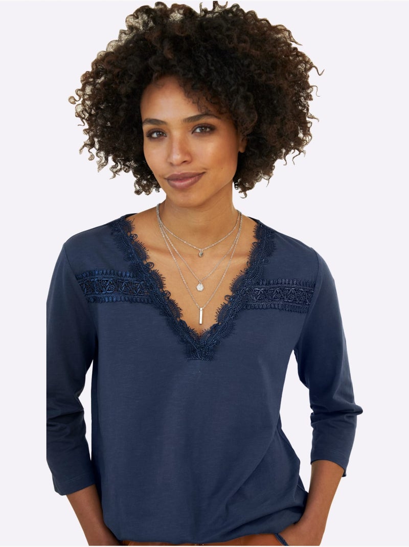 Collier Motif Tendance - Taille Standard - helline Argent - Kiabi